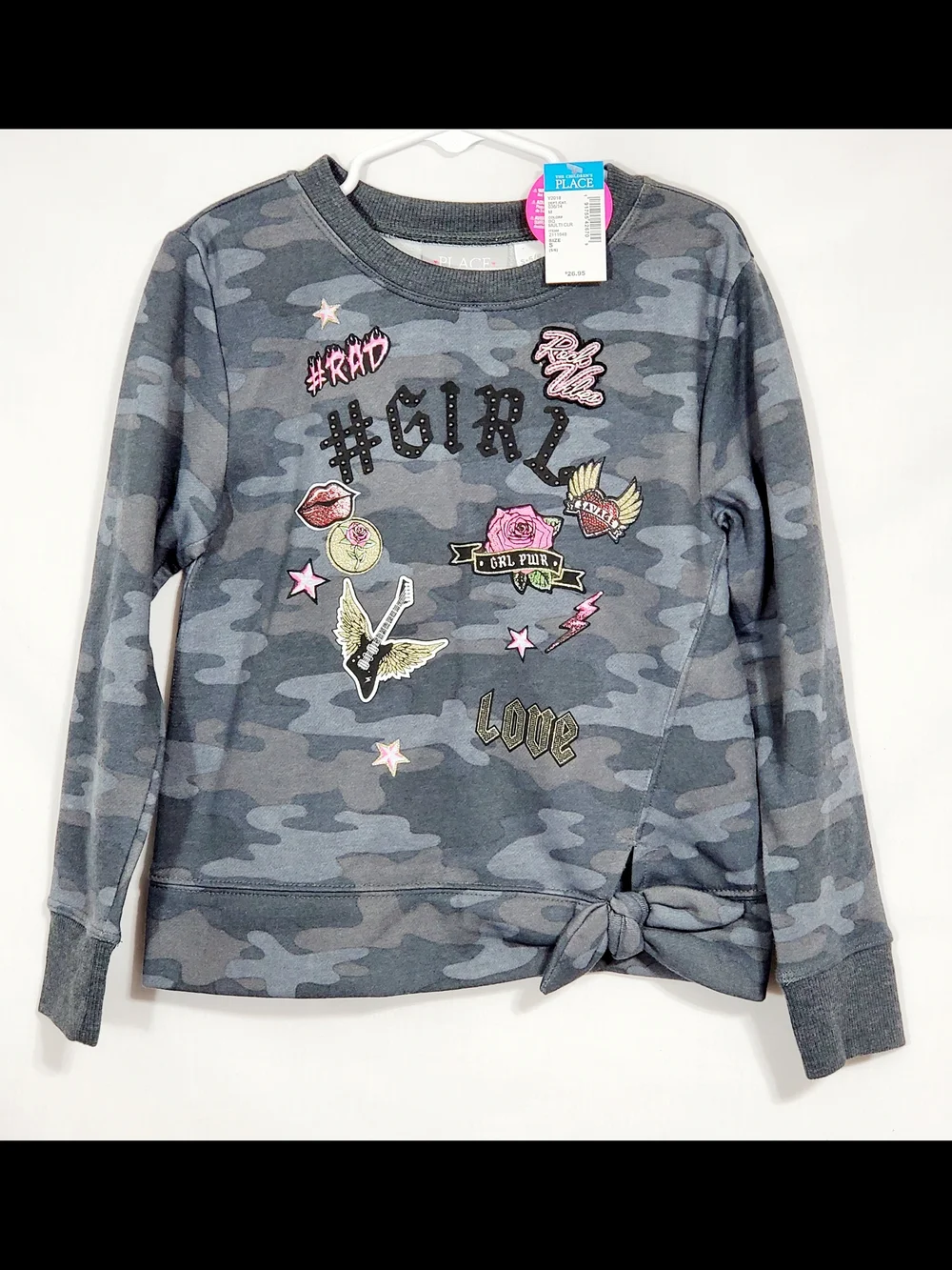 NWT Childrens Place Girls Size 5/6 Mixed Tops & Jogger 6 Piece Set